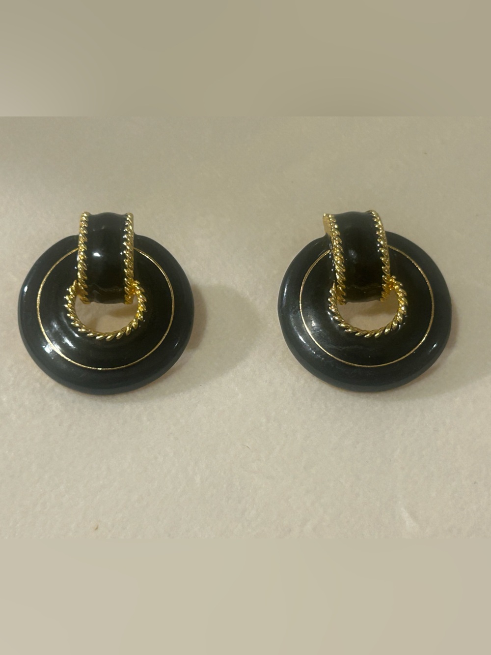 Vintage Doorknocker Style Statement Earrings
